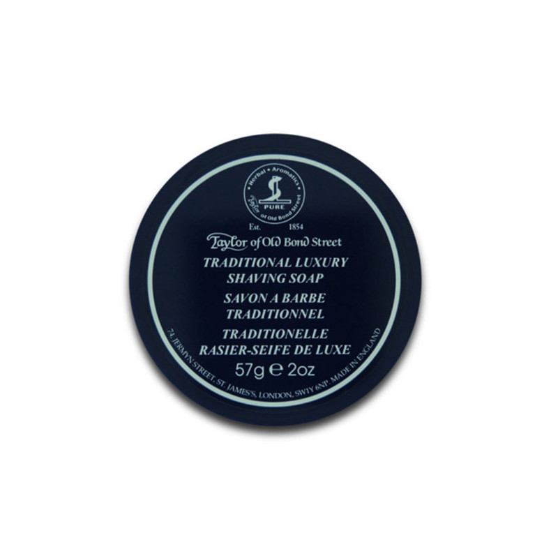Taylor Of Old Bond Street Traditionelle Rasierseife Reiseplastikschale (57g)