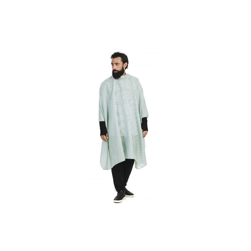Gordon Grün-weiß gestreiftes Cape im Schnitt Gordon Grün-weiß gestreiftes Cape im Schnitt