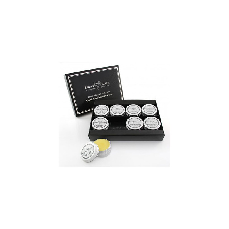 Edwin Jagger Packung 8 Schnurrbartwachse (15ml)