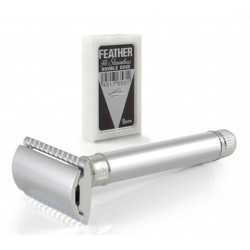 Edwin Jagger Klassischer Rasierhobel mit langem Griff