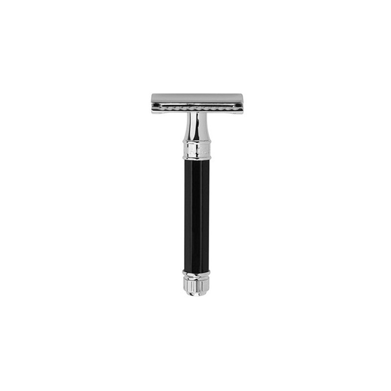 Edwin Jagger Classic Razor Black Chrome Octagonal