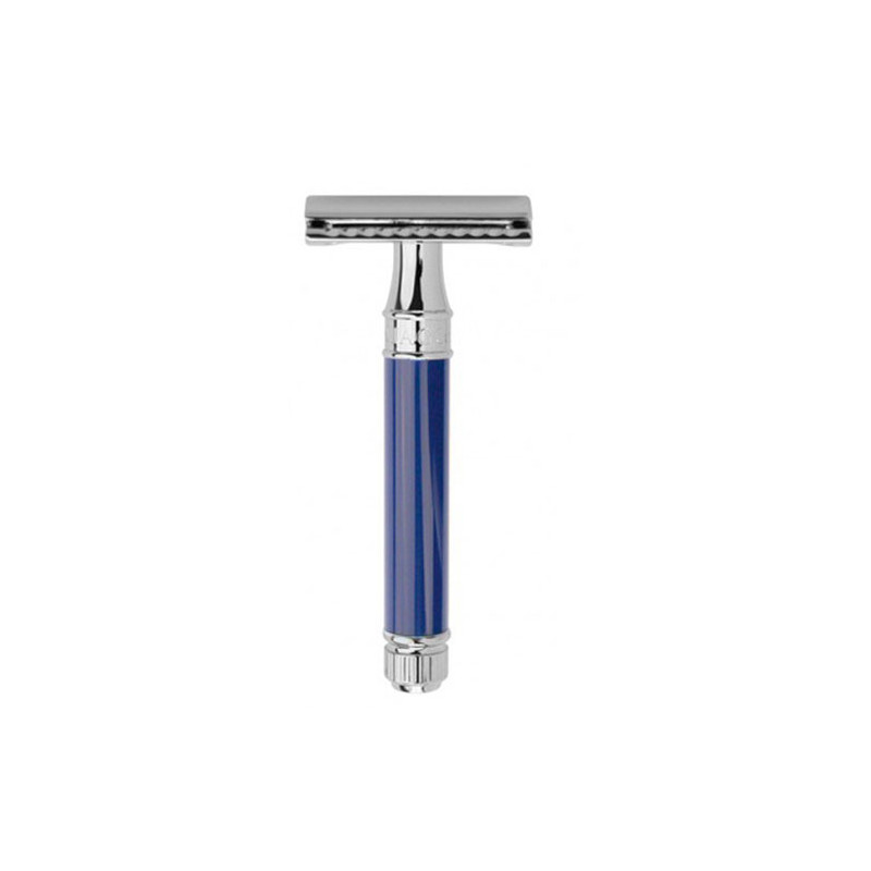 Edwin Jagger Classic Blue Chrome Rasierhobel