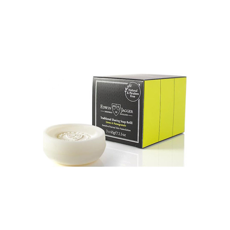 Edwin Jagger Pack Traditionelle Rasierseife Lima & Granada Nachfüllpackung (3x65gr) Edwin Jagger Pack Traditionelle Rasierseife Lima & Granada Nachfüllpackung (3x65gr)