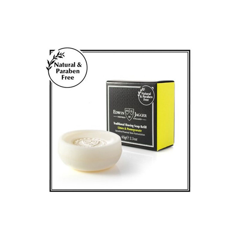Edwin Jagger Limette und Granada Traditionelle Rasierseife Nachfüllpackung (65gr) Edwin Jagger Limette und Granada Traditionelle Rasierseife Nachfüllpackung (65gr)