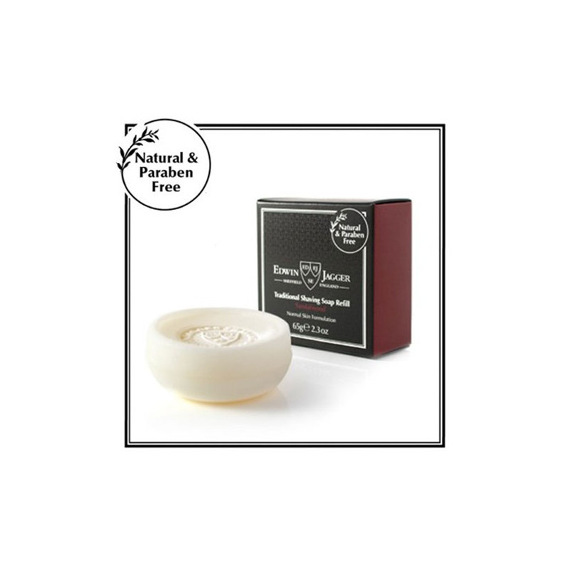 Edwin Jagger Sandelholz Traditionelle Rasierseife Nachfüllpackung (65gr)