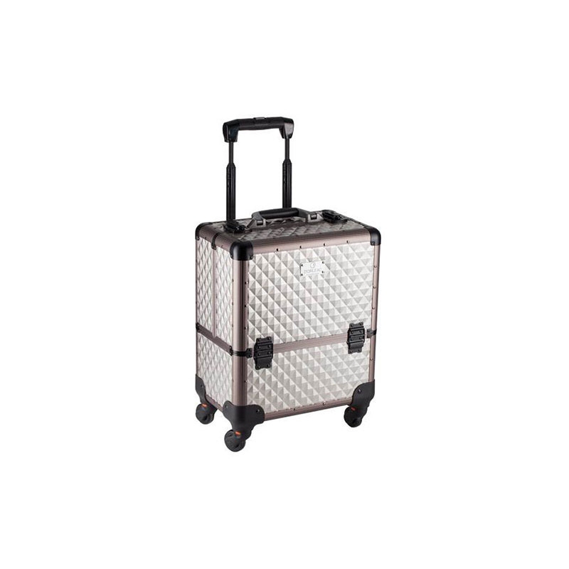 D'orleac Mittlere Aktentasche mit Trolley aus Titan D'orleac Mittlere Aktentasche mit Trolley aus Titan