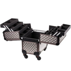 D'orleac Mittlere Aktentasche mit Trolley aus Titan