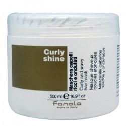 Fanola Curly Shine Mascarilla Cabellos Rizados y Ondulados 