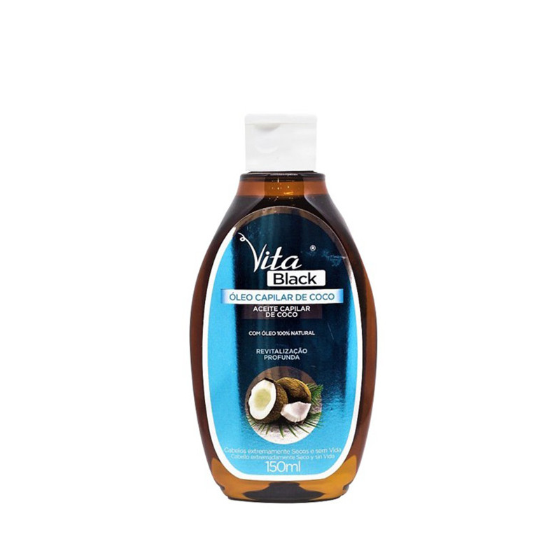 Vitablack Kokosöl 100% natürliches Öl (150ml) Vitablack Kokosöl 100% natürliches Öl (150ml)