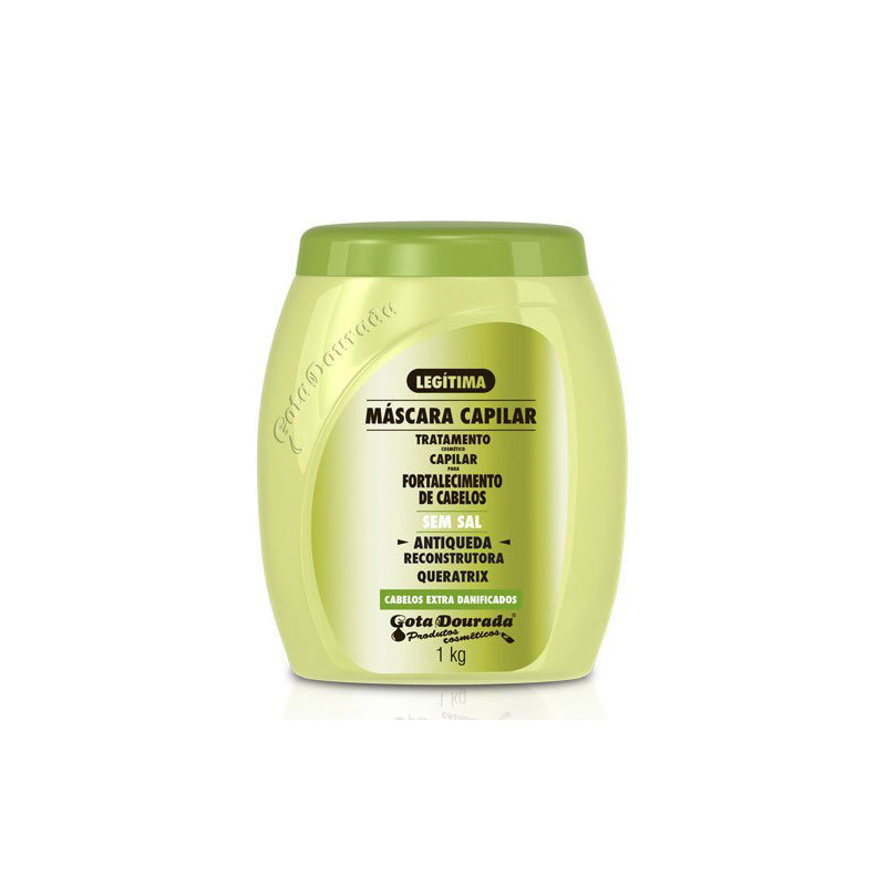 Gota Dourada Queratrix salzfreie Anti-Haarausfall-Maske (1Kg) Gota Dourada Queratrix salzfreie Anti-Haarausfall-Maske (1Kg)