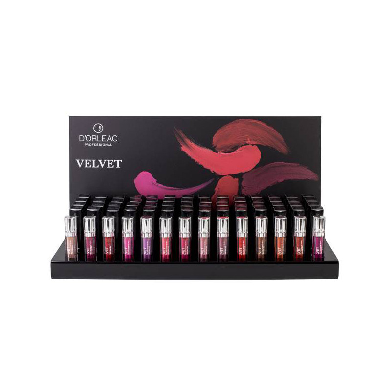 D'orleac Velvet Lip Colour Counter Display