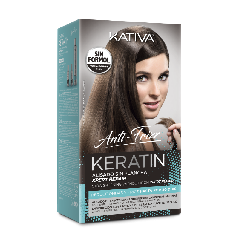 Kativa Anti-Frizz Keratin Glättung ohne Iron Xpert Repair