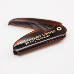 Capt Fawcett's Captain Fawcett&#39;s Extra Strong Sandelholz Schnurrbart Wachs &amp; Kamm Etui