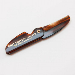 Capt Fawcett's Captain Fawcett&#39;s Extra Strong Sandelholz Schnurrbart Wachs &amp; Kamm Etui