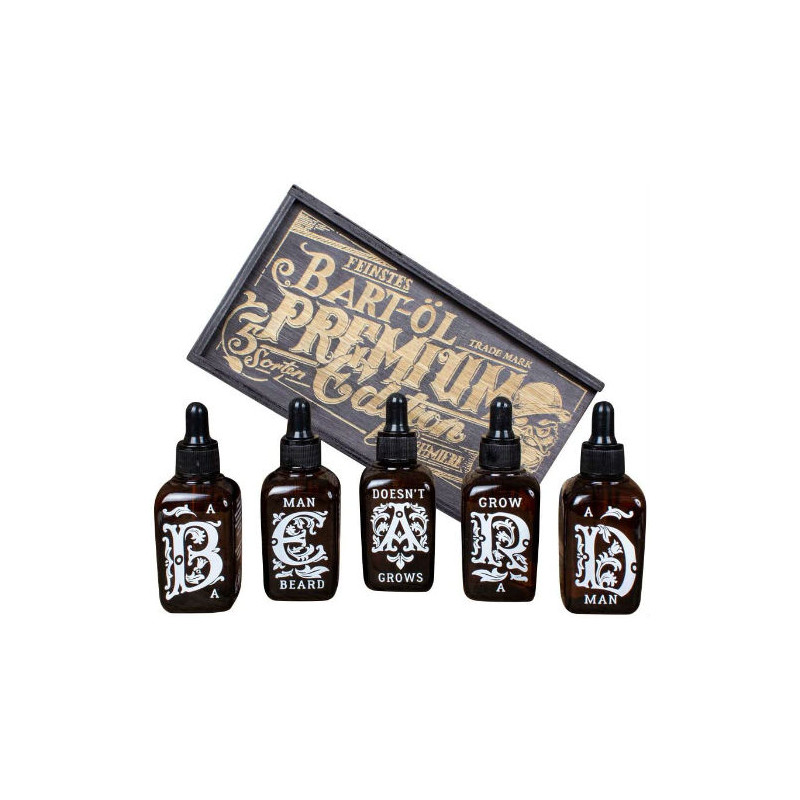 Schmiere Bartöl 5 Geschmacksrichtungen pro Set (5X50ml)