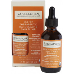 Sashapure Intensives therapeutisches Elixier für Haar, Kopfhaut und Haut (50ml)