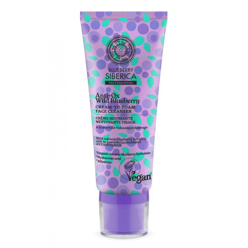 Natura Siberica Blueberry Reinigungs-Gesichtscreme (100ml)