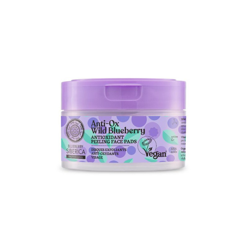 Natura Siberica Blueberry Antioxidans Peeling Gesichtsscheiben (20Uds)