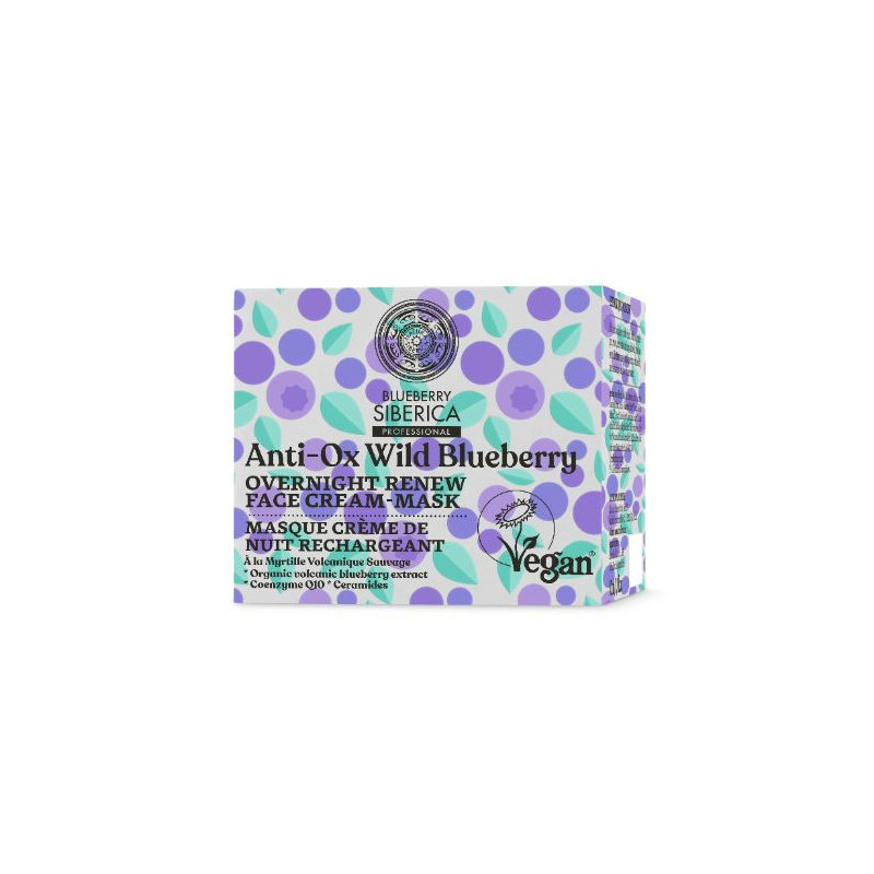 Natura Siberica Blueberry Night Renewal Gesichtscreme-Maske (50ml)