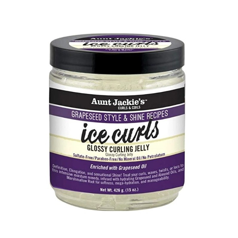 Aunt Jackie's Traubenkern-Eislocken Glänzendes Curling-Gelee (426gr) Aunt Jackie's Traubenkern-Eislocken Glänzendes Curling-Gelee (426gr)