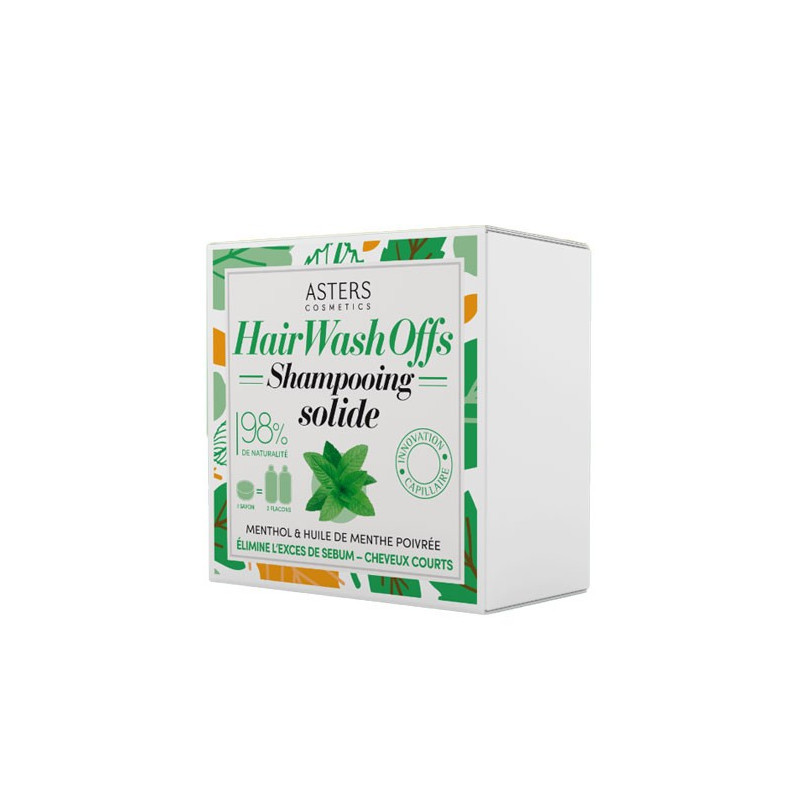 Asters Cosmetics Festes Shampoo Menthol- und Pfefferminzöl (100gr)