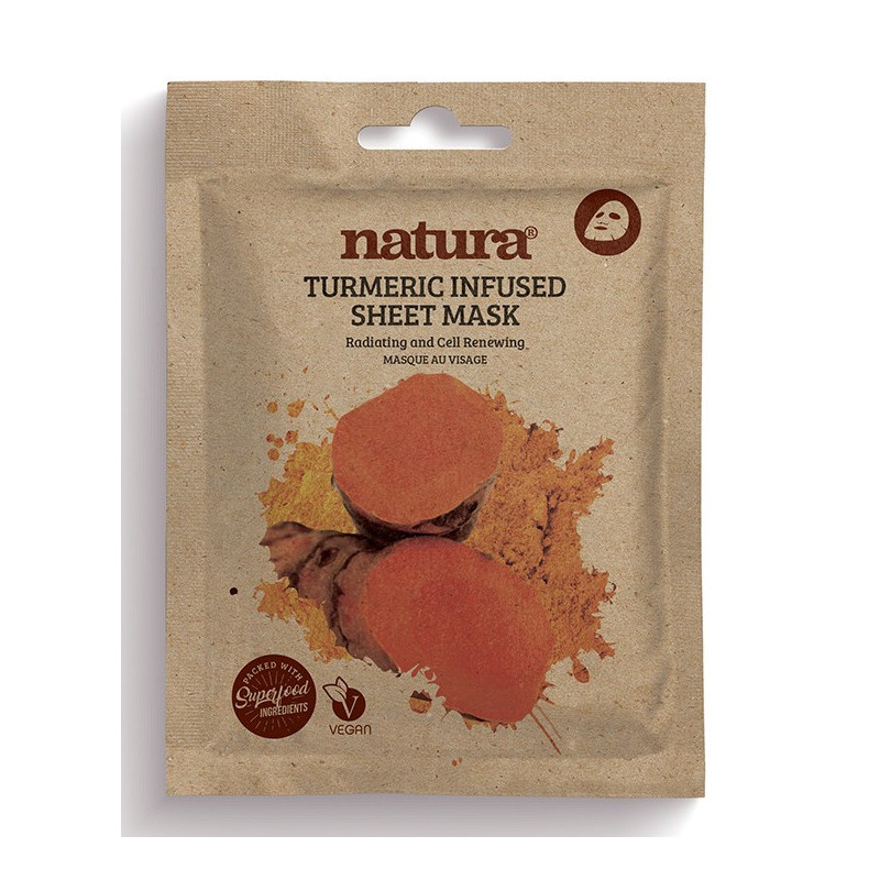 Natura Turmeric Infused Sheet Mask (22ml) Natura Turmeric Infused Sheet Mask (22ml)