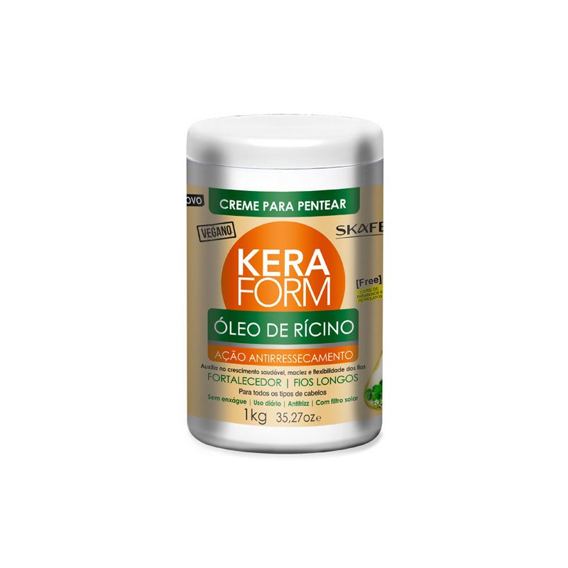 Skafe Keraform Crema de Peinar Aceite de Ricino Vegana (1Kg) Skafe Keraform Crema de Peinar Aceite de Ricino Vegana (1Kg)