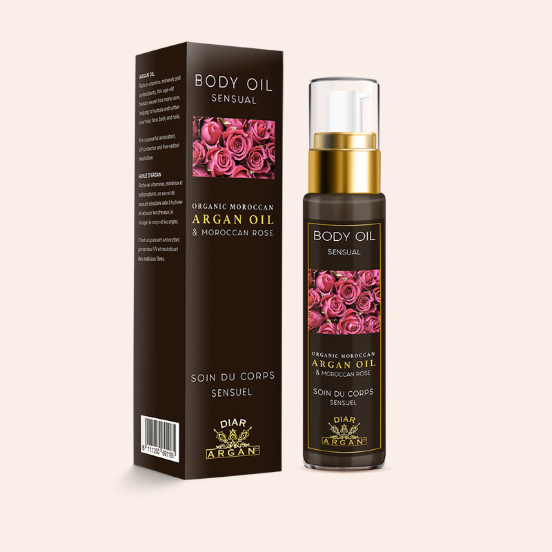 Diar Argan Reines Sinnliches Körperöl aus Argan und Marokko-rose