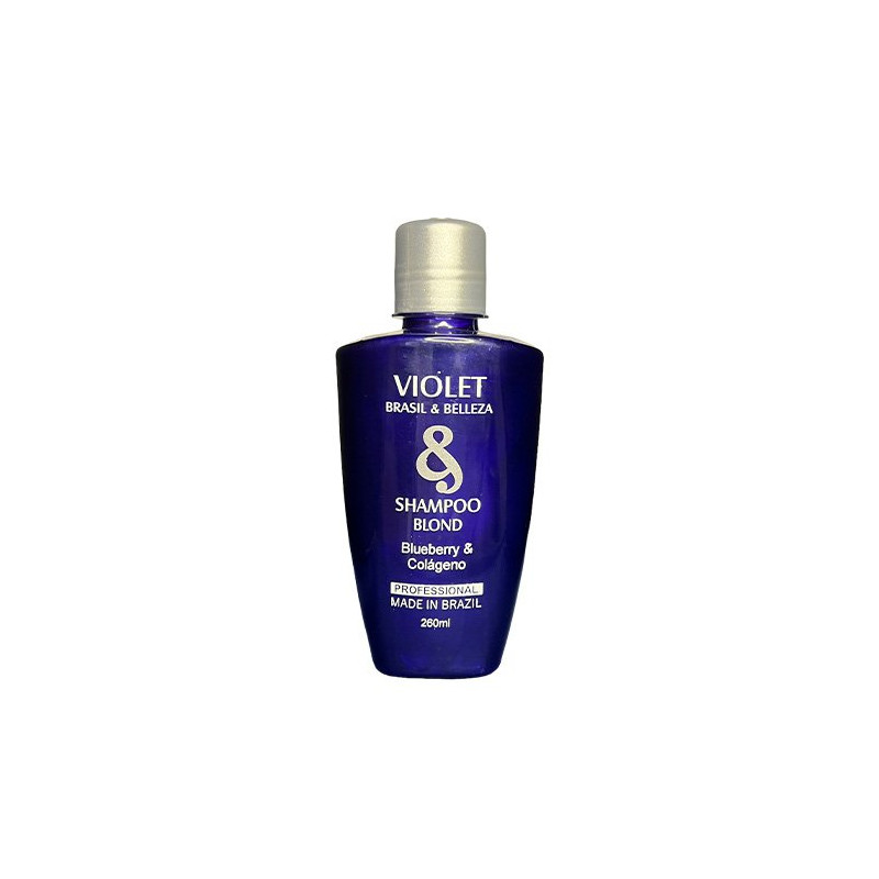 Brasil & Belleza Violet Blueberry and Collagen Blond Shampoo Salt-free (260ml)